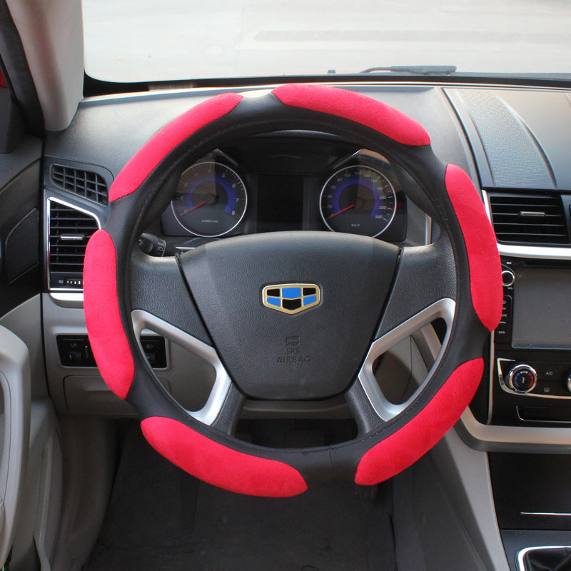 3D Suede Steering Wheel Cover