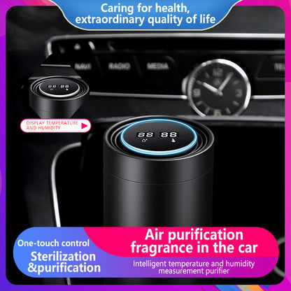 Car Air Purifier with Ionizer and Aromatherapy Y8