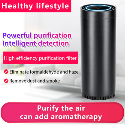 Car Air Purifier with Ionizer and Aromatherapy Y8
